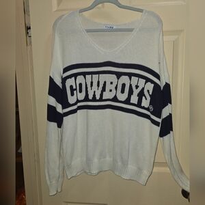 Women's White and Black Sweater